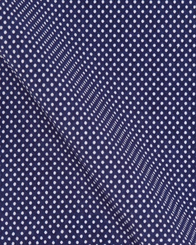 CANCLINI GOYA NAVY BLUE DOTTED SHIRT