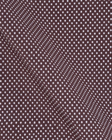 CANCLINI GOYA BROWN DOTTED SHIRT