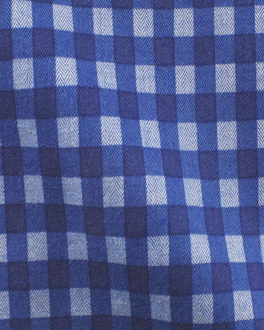 CANCLINI MC KENZIE BLUE CHECK SHIRT