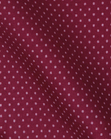 CANCLINI MC KENZIE MAROON DOTTED SHIRT