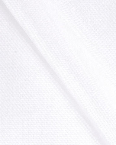 CANCLINI STRETCH TEXTURED WHITE SHIRT