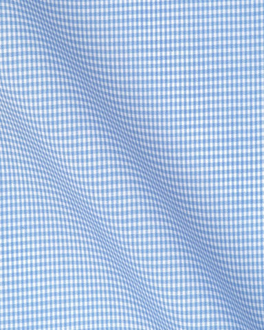 CANCLINI SKIN CHECK BLUE MINI CHECK SHIRT