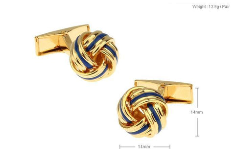 Golden Metal Cufflinks For Men's