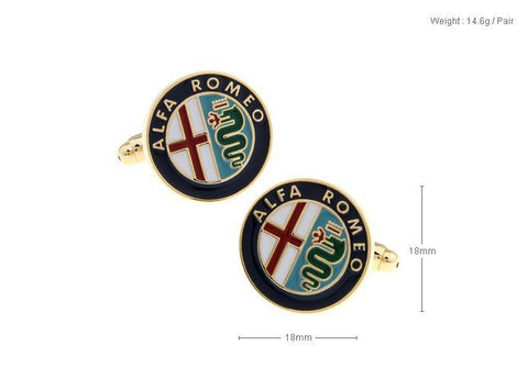 Alfa Romeo Metal Cufflinks For Men's