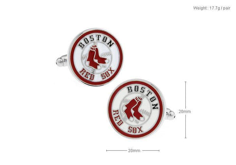 Boston Red Sox Metal Cufflinks For Men's