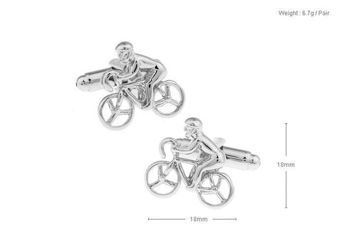 Bicycle Metal Cufflinks For Men's