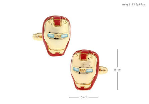 Iron Man Metal Cufflinks For Men's