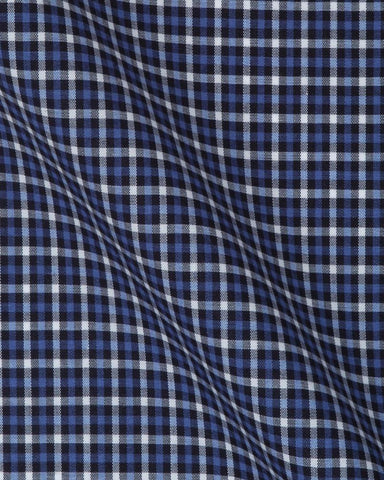 CANCLINI CLASS BLACK & BLUE CHECK SHIRT