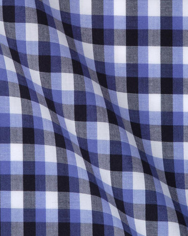 CANCLINI CLASS BLUE & BLACK CHECK SHIRT