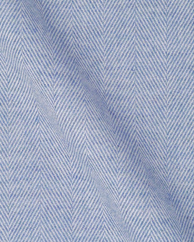 CANCLINI MELTON BLUE HERRINGBONE SHIRT