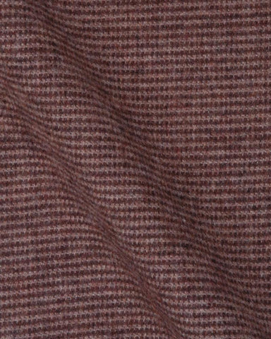 CANCLINI MELTON MAROON MINI HONDSTOOTH SHIRT