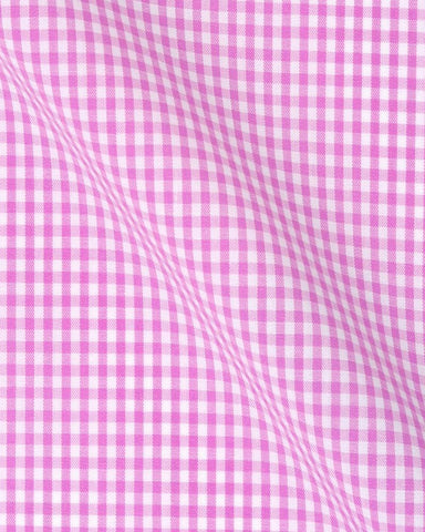 CANCLINI LONDON PINK CHECK SHIRT