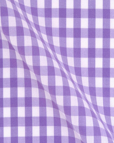 CANCLINI LONDON PURPLE CHECK SHIRT