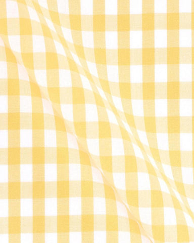 CANCLINI LONDON YELLOW CHECK SHIRT