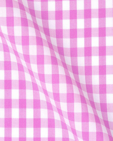 CANCLINI LONDON PINK CHECK SHIRT