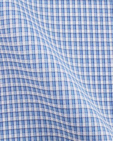 CANCLINI LONDON BLUE CHECK SHIRT