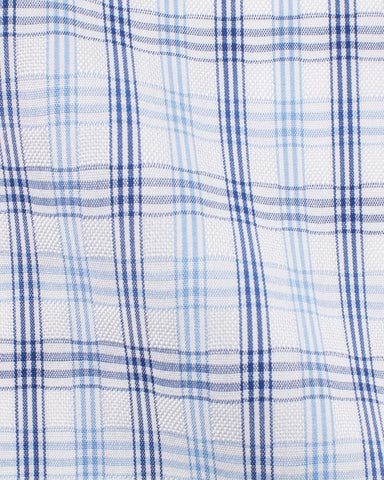 CANCLINI LONDON BLUE CHECK SHIRT