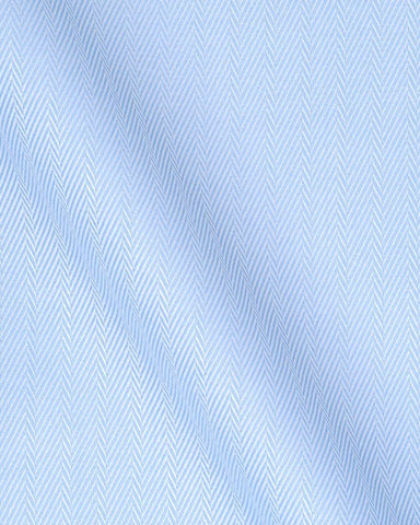 CANCLINI DANDY 80 BLUE HERRINGBONE SHIRT