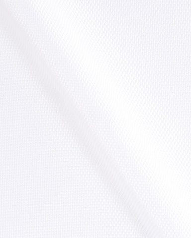 CANCLINI PIAVE BIO SOLID WHITE TEXTURED SHIRT