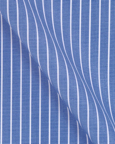 CANCLINI ARGENTO NAVY BLUE STRIPE SHIRT