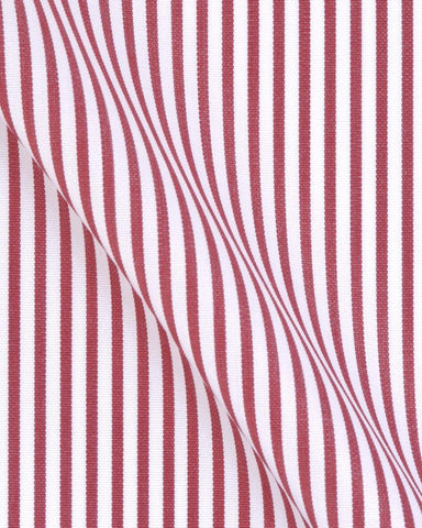 CANCLINI ARGENTO RED STRIPE SHIRT