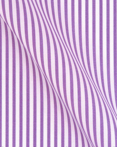 CANCLINI ARGENTO PURPLE STRIPE SHIRT