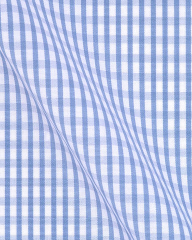 CANCLINI ARGENTO BLUE CHECK SHIRT