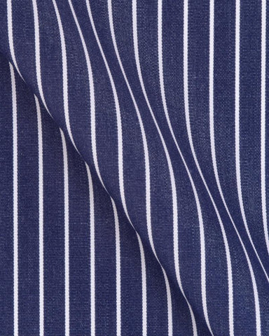 CANCLINI ARGENTO NAVY BLUE STRIPE SHIRT