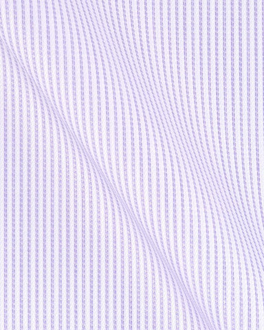 CANCLINI ARGENTO LILAC STRIPE SHIRT