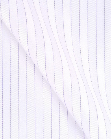 CANCLINI ARGENTO WHITE HERRINGBONE SHIRT