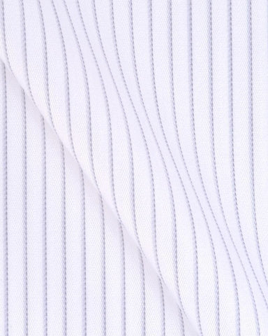 CANCLINI ARGENTO BLUE & WHITE HERRINGBONE SHIRT