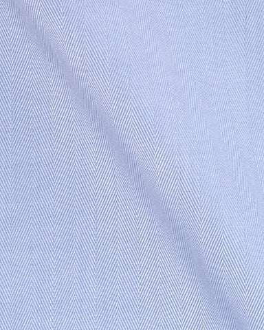 CANCLINI PIAVE BLUE HERRINGBONE SHIRT