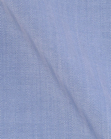 CANCLINI PIAVE NAVY BLUE HERRINGBONE SHIRT