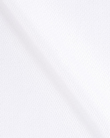 CANCLINI PIAVE WHITE HERRINGBONE SHIRT