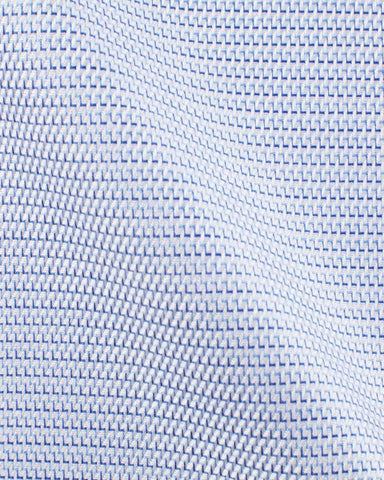 CANCLINI PIAVE BLUE TEXTURED SHIRT