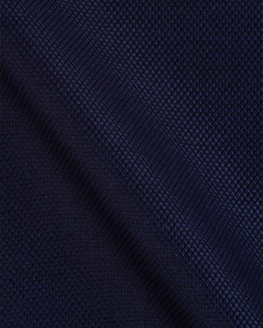 CANCLINI NEVADA NAVY BLUE TEXTURED SHIRT