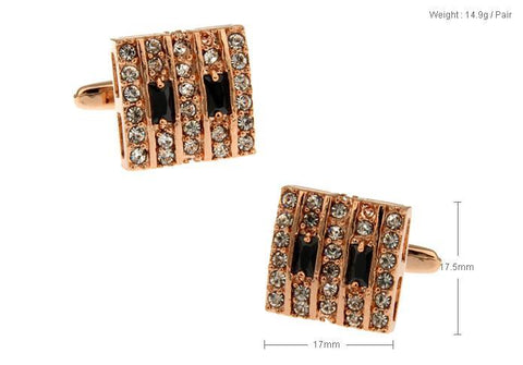 Golden Metal Cufflinks For Men's