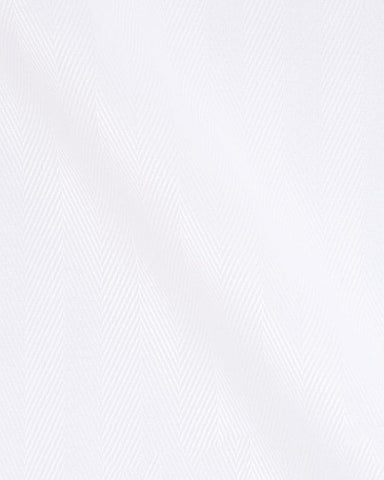 CANCLINI DANDY 80 HERRINGBONE WHITE SHIRT