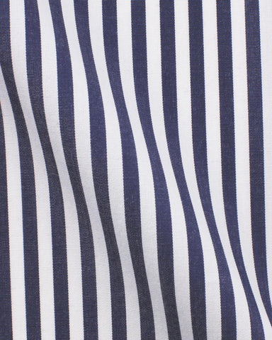 CANCLINI SKIN NAVY BLUE STRIPE SHIRT