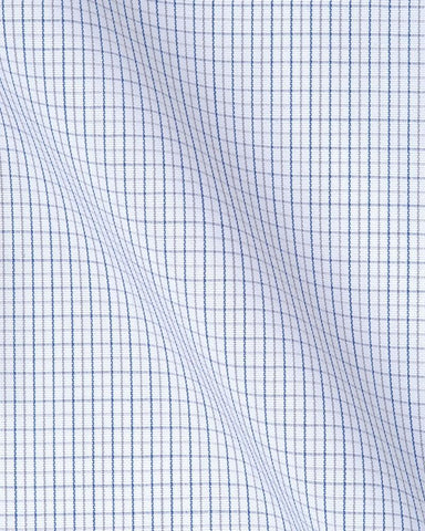 CANCLINI MILANO BLUE & BROWN CHECK SHIRT