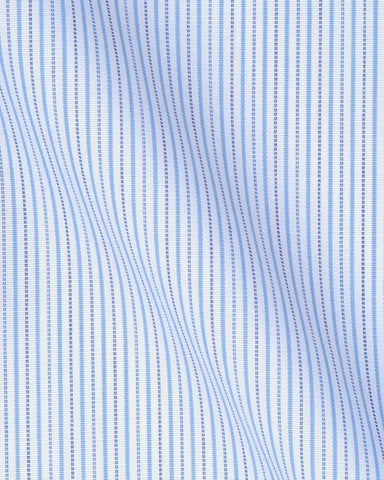 CANCLINI MILANO BLUE STRIPE SHIRT