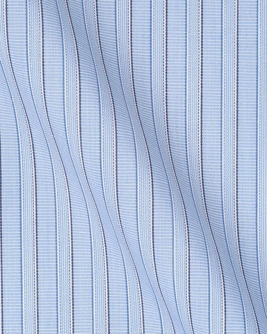 CANCLINI MILANO STRIPE BLUE SHIRT