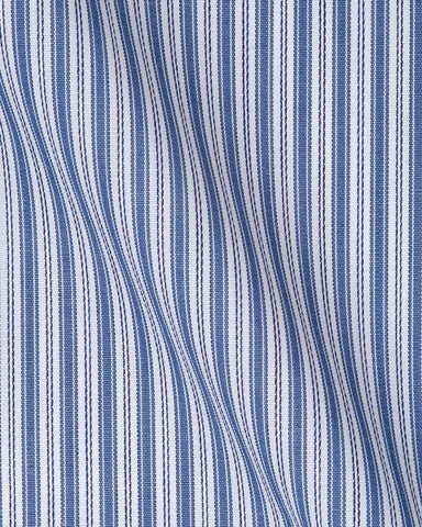 CANCLINI LONDON STRIPE NAVY BLUE SHIRT