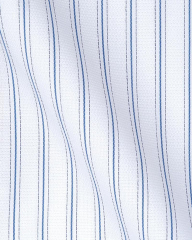 CANCLINI MILANO BLUE STRIPE SHIRT