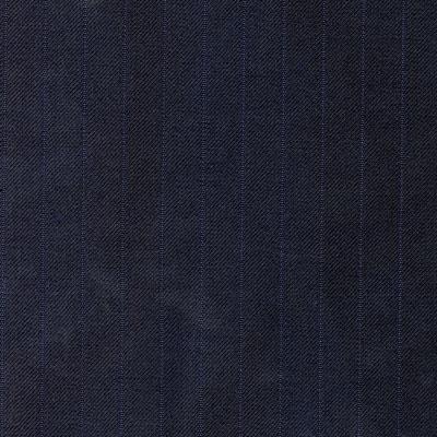 Classic Custom SUIT 1 43 DBF344A 100%Wool SUPER120S Stripe Dark blue