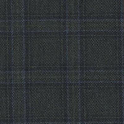 Classic Custom TOPCOAT 6 342 DBR224A 100%Wool Check Green