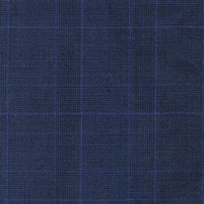 Classic Custom JACKET 5 300 DBS139A 100%Wool SUPER100S Check Blue