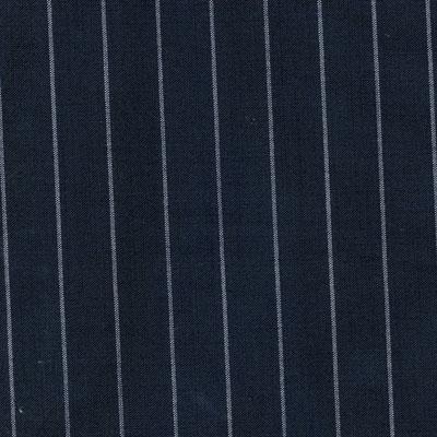 Classic Custom TROUSER 3 166 DBS160A 100%Wool Stripe Blue