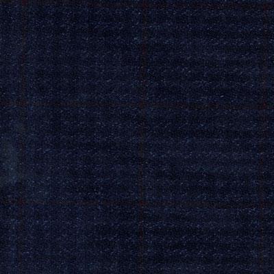 Classic Custom TROUSER 6 350 DBT600A 100%Wool Check Blue